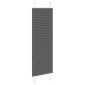 vidaXL Πλισέ περσίδα Μαύρο 40x150 cm Πλάτος υφάσματος 39,4 cm