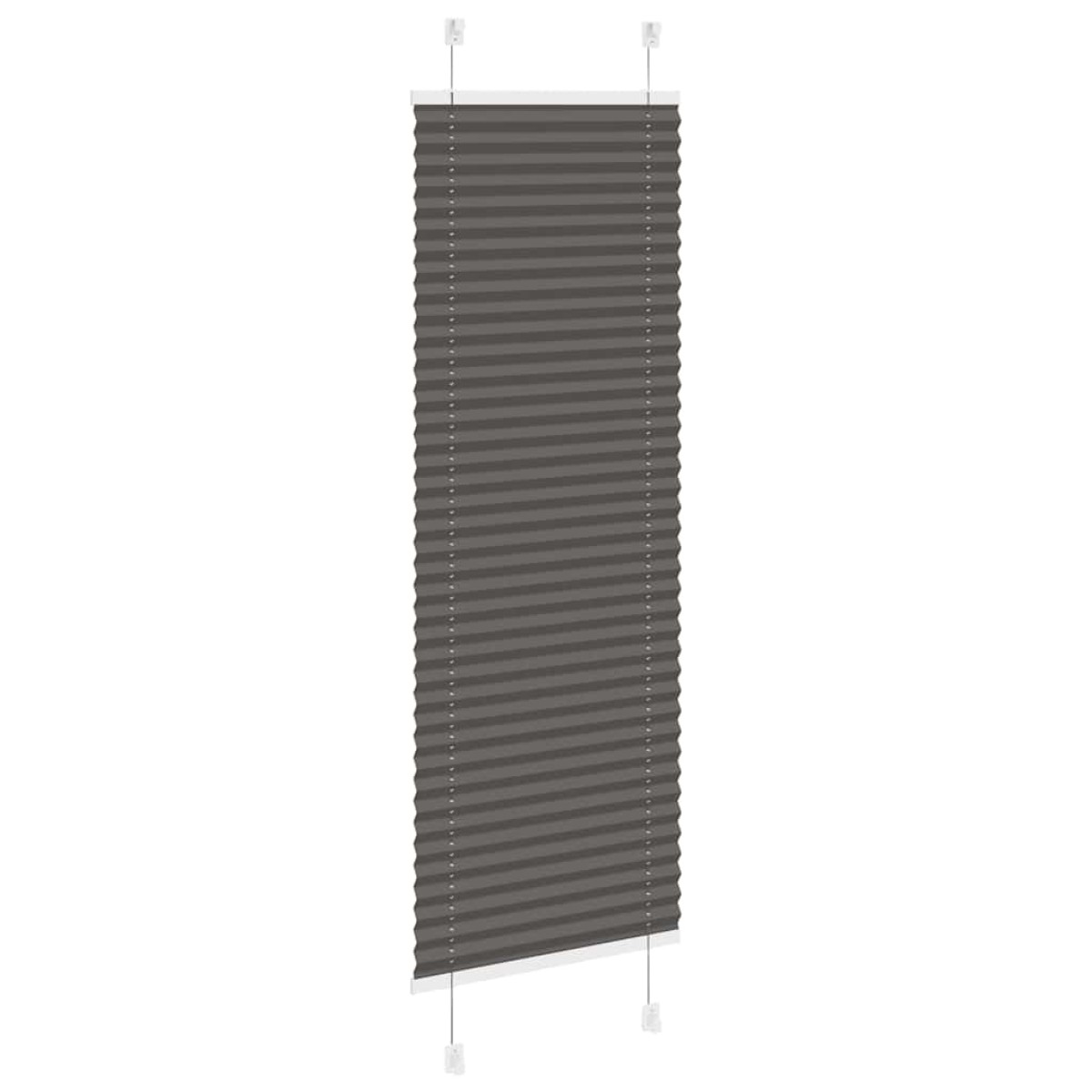 vidaXL Πλισέ περσίδα Μαύρο 40x150 cm Πλάτος υφάσματος 39,4 cm