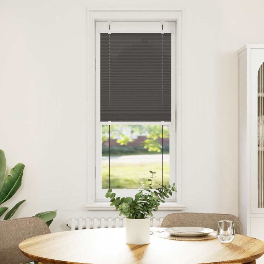vidaXL Πλισέ περσίδα Μαύρο 50x150 cm Πλάτος υφάσματος 49,4 cm