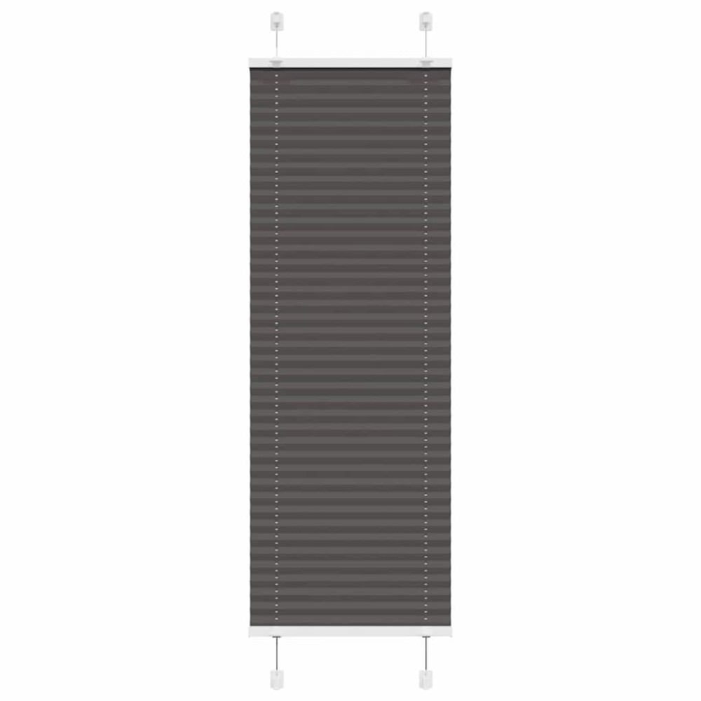vidaXL Πλισέ περσίδα Μαύρο 50x150 cm Πλάτος υφάσματος 49,4 cm