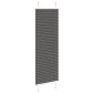 vidaXL Πλισέ περσίδα Μαύρο 50x150 cm Πλάτος υφάσματος 49,4 cm