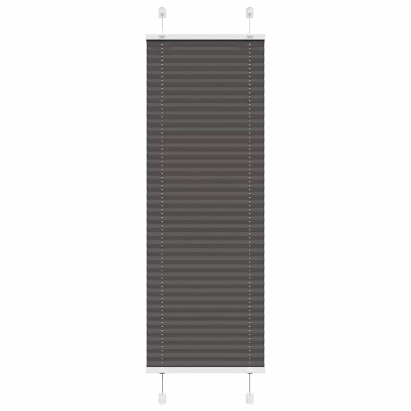 vidaXL Πλισέ περσίδα Μαύρο 50x150 cm Πλάτος υφάσματος 49,4 cm