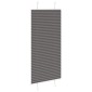 vidaXL Πλισέ περσίδα Μαύρο 55x150 cm Πλάτος υφάσματος 54,4 cm