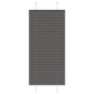 vidaXL Πλισέ περσίδα Μαύρο 55x150 cm Πλάτος υφάσματος 54,4 cm