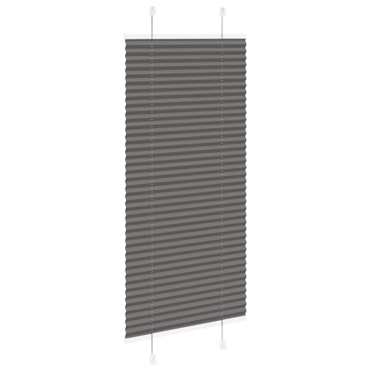 vidaXL Πλισέ περσίδα Μαύρο 60x150 cm Πλάτος υφάσματος 59,4 cm