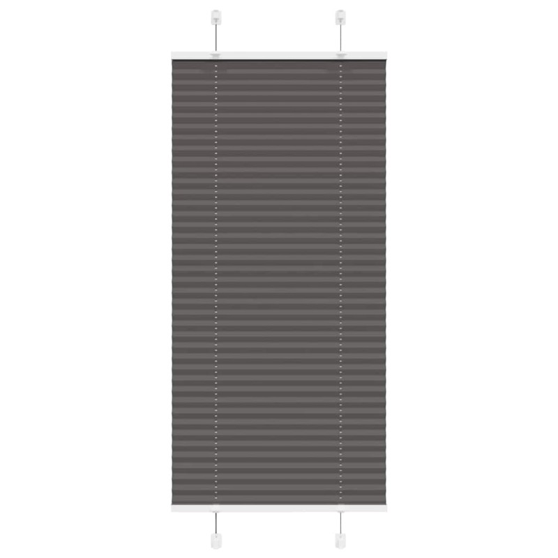 vidaXL Πλισέ περσίδα Μαύρο 60x150 cm Πλάτος υφάσματος 59,4 cm