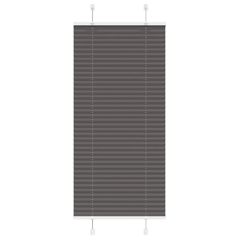 vidaXL Πλισέ περσίδα Μαύρο 65x150 cm Πλάτος υφάσματος 64,4 cm
