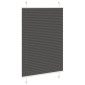 vidaXL Πλισέ περσίδα Μαύρο 85x150 cm Πλάτος υφάσματος 84,4 cm