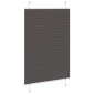 vidaXL Πλισέ περσίδα Μαύρο 85x150 cm Πλάτος υφάσματος 84,4 cm