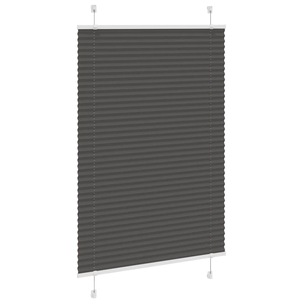 vidaXL Πλισέ περσίδα Μαύρο 90x150 cm Πλάτος υφάσματος 89,4 cm