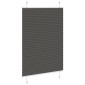 vidaXL Πλισέ περσίδα Μαύρο 90x150 cm Πλάτος υφάσματος 89,4 cm