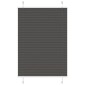 vidaXL Πλισέ περσίδα Μαύρο 90x150 cm Πλάτος υφάσματος 89,4 cm