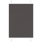 vidaXL Πλισέ περσίδα Μαύρο 95x150 cm Πλάτος υφάσματος 94,4 cm