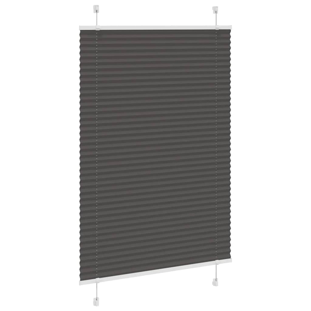 vidaXL Πλισέ περσίδα Μαύρο 100x150 cm Πλάτος υφάσματος 99,4 cm