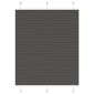 vidaXL Πλισέ περσίδα Μαύρο 105x150 cm Πλάτος υφάσματος 104,4 cm