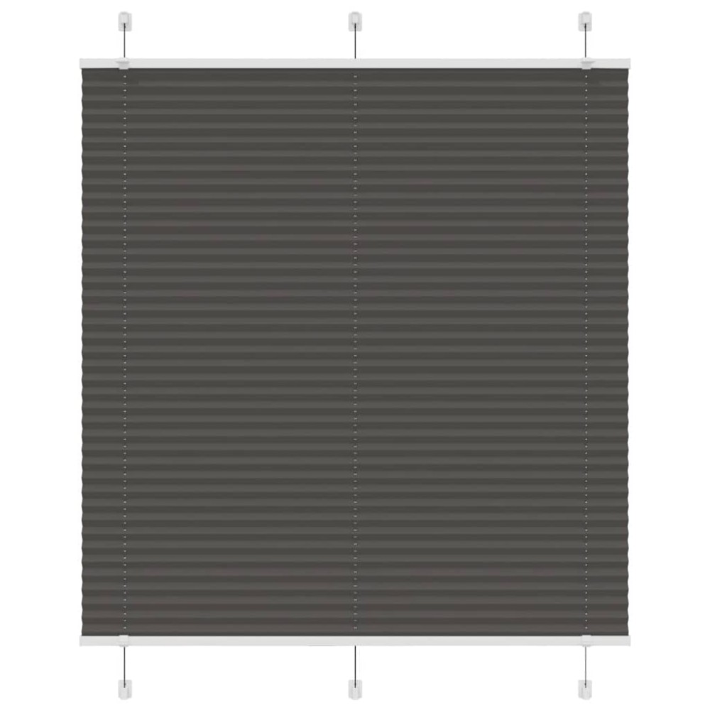 vidaXL Πλισέ περσίδα Μαύρο 120x150 cm Πλάτος υφάσματος 119,4 cm