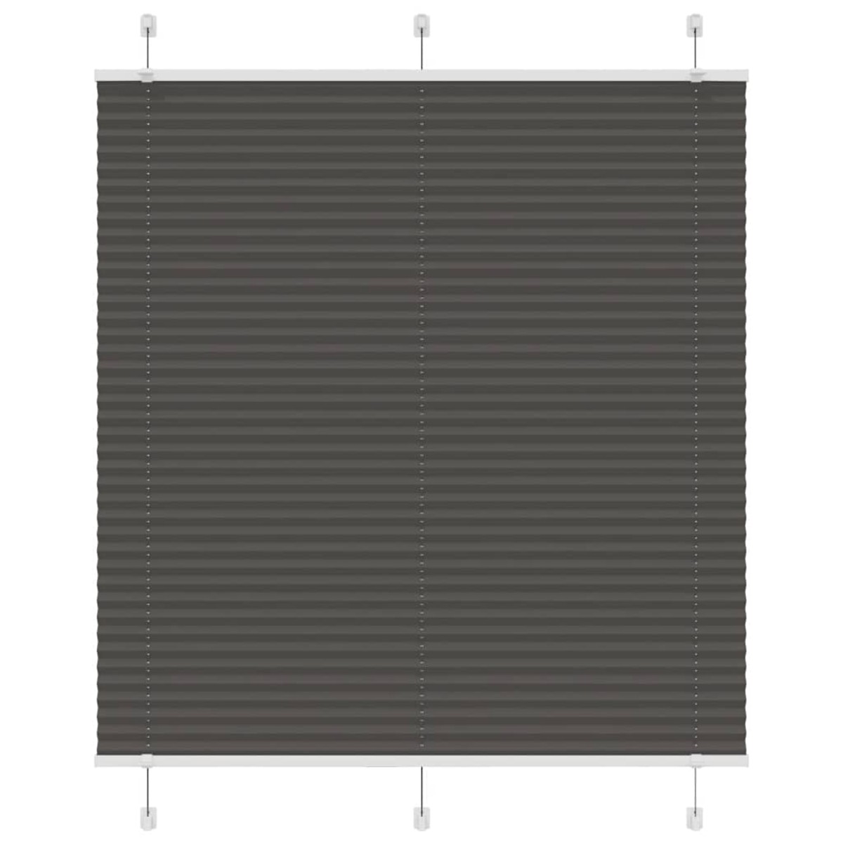 vidaXL Πλισέ περσίδα Μαύρο 120x150 cm Πλάτος υφάσματος 119,4 cm