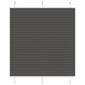 vidaXL Πλισέ περσίδα Μαύρο 120x150 cm Πλάτος υφάσματος 119,4 cm