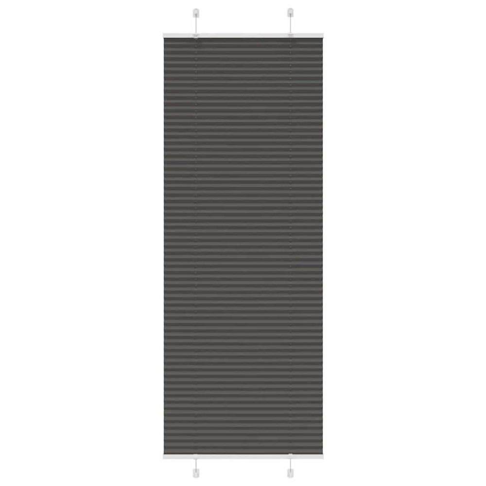 vidaXL Πλισέ περσίδα Μαύρο 70x200 cm Πλάτος υφάσματος 69,4 cm