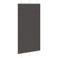 vidaXL Πλισέ περσίδα Μαύρο 105x200 cm Πλάτος υφάσματος 104,4 cm