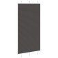 vidaXL Πλισέ περσίδα Μαύρο 110x200 cm Πλάτος υφάσματος 109,4 cm