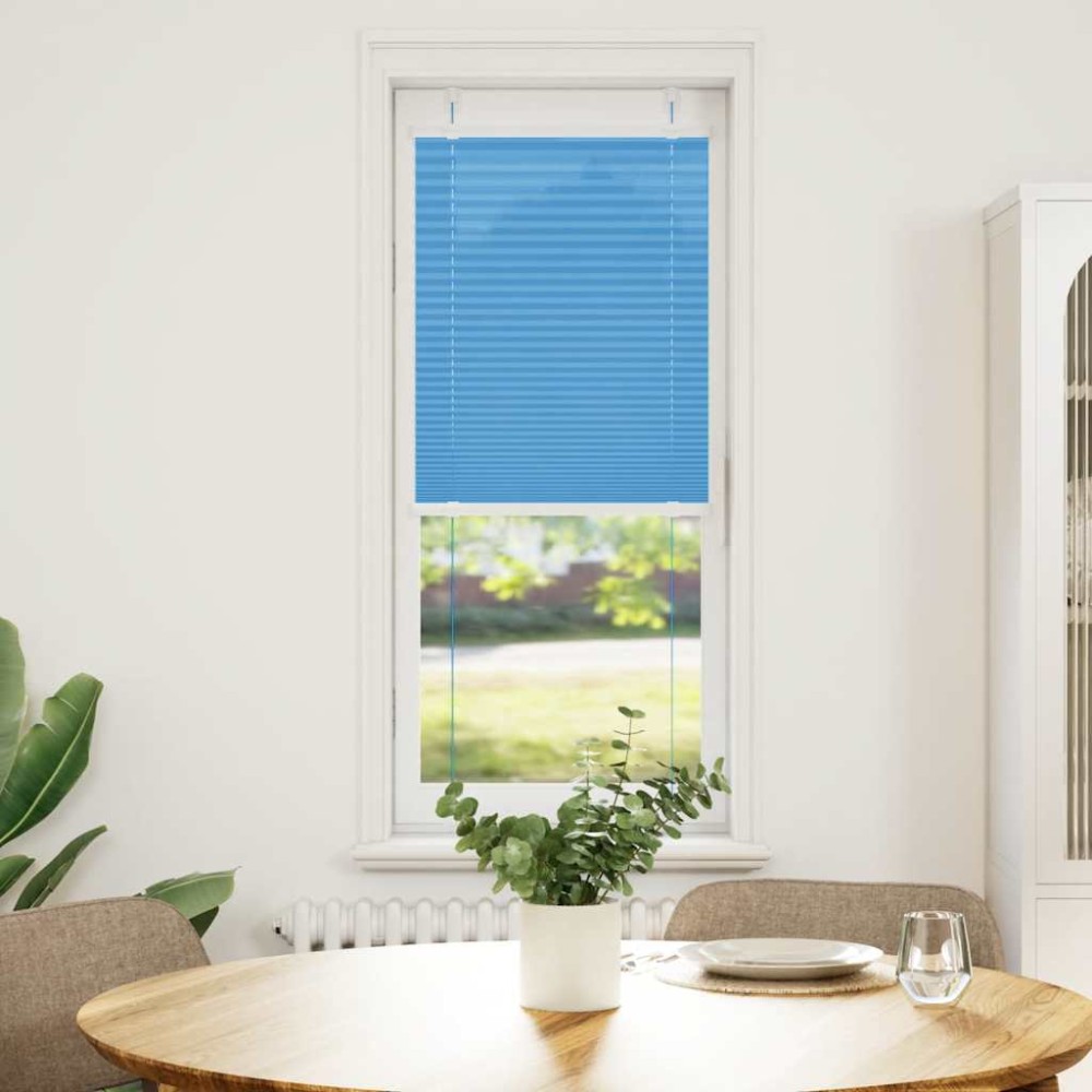 vidaXL Πλισέ Στόρι Μπλε 45x100 εκ. Πλάτος Υφάσματος 44,4 εκ. Πολυεστέρας