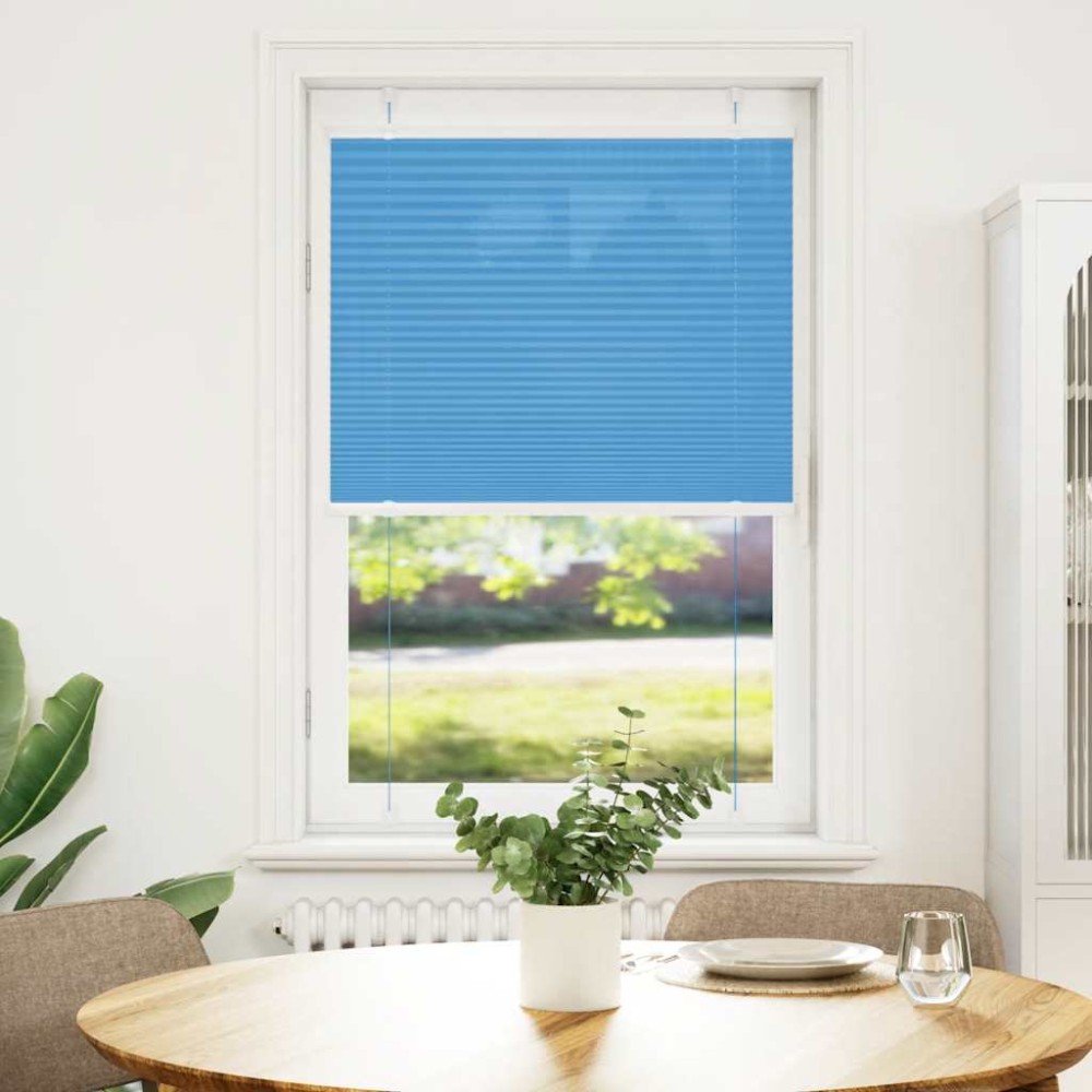 vidaXL Πλισέ Στόρι Μπλε 70x100 εκ. Πλάτος Υφάσματος 69,4 εκ. Πολυεστέρας