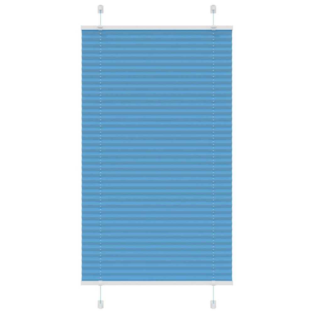vidaXL Πλισέ Στόρι Μπλε 70x100 εκ. Πλάτος Υφάσματος 69,4 εκ. Πολυεστέρας