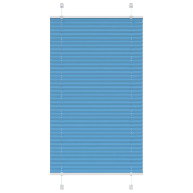 vidaXL Πλισέ Στόρι Μπλε 70x100 εκ. Πλάτος Υφάσματος 69,4 εκ. Πολυεστέρας