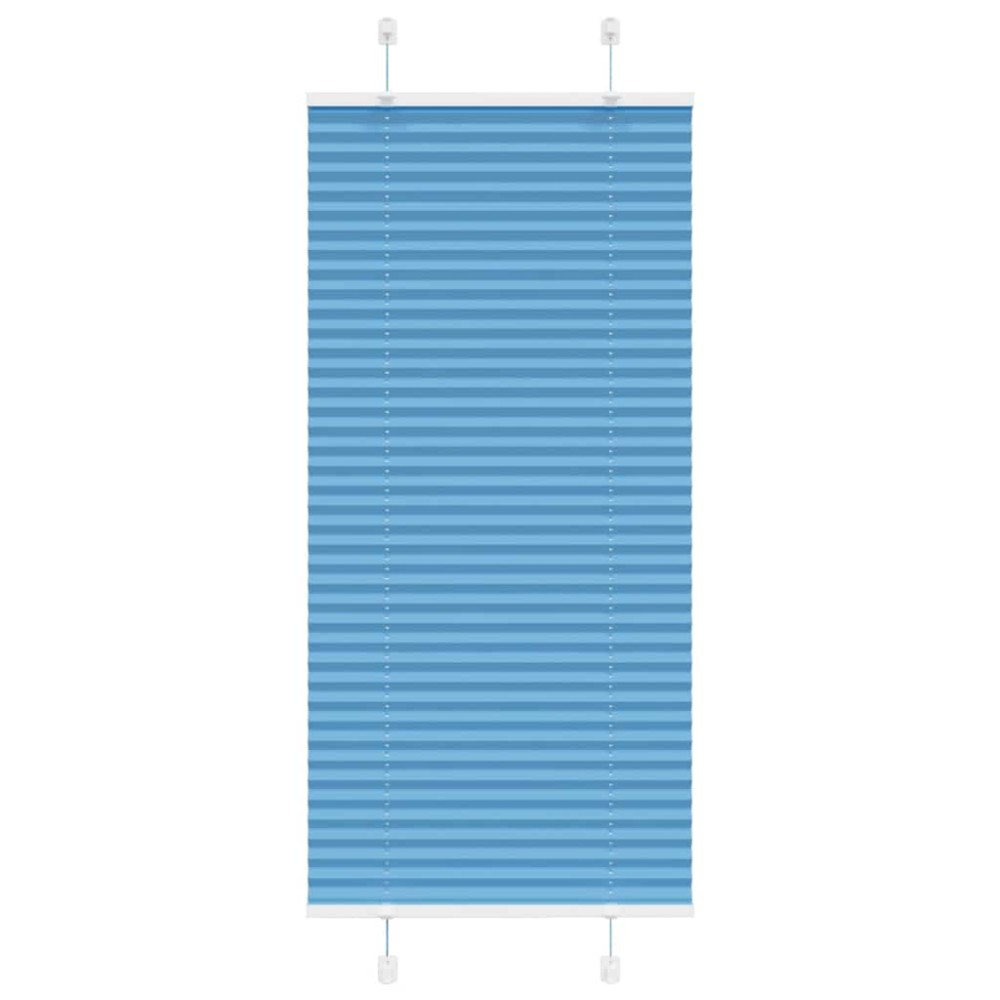 vidaXL Πλισέ Στόρι Μπλε 55x150 εκ. Πλάτος Υφάσματος 54,4 εκ. Πολυεστέρας