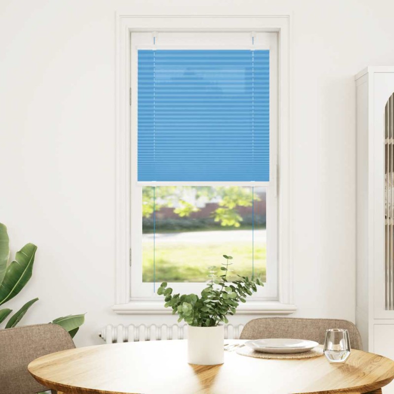 vidaXL Πλισέ Στόρι Μπλε 60x150 εκ. Πλάτος Υφάσματος 59,4 εκ. Πολυεστέρας