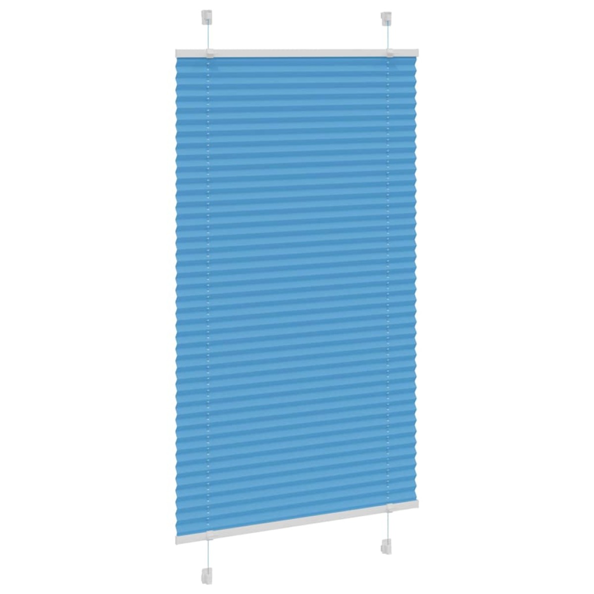 vidaXL Πλισέ Στόρι Μπλε 70x150 εκ. Πλάτος Υφάσματος 69,4 εκ. Πολυεστέρας