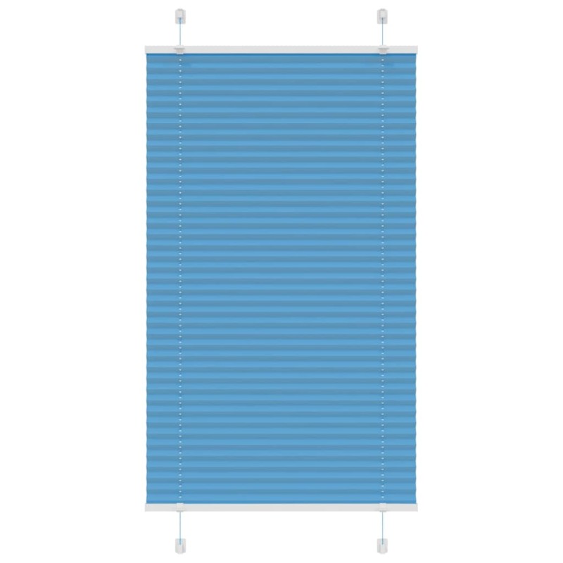 vidaXL Πλισέ Στόρι Μπλε 70x150 εκ. Πλάτος Υφάσματος 69,4 εκ. Πολυεστέρας