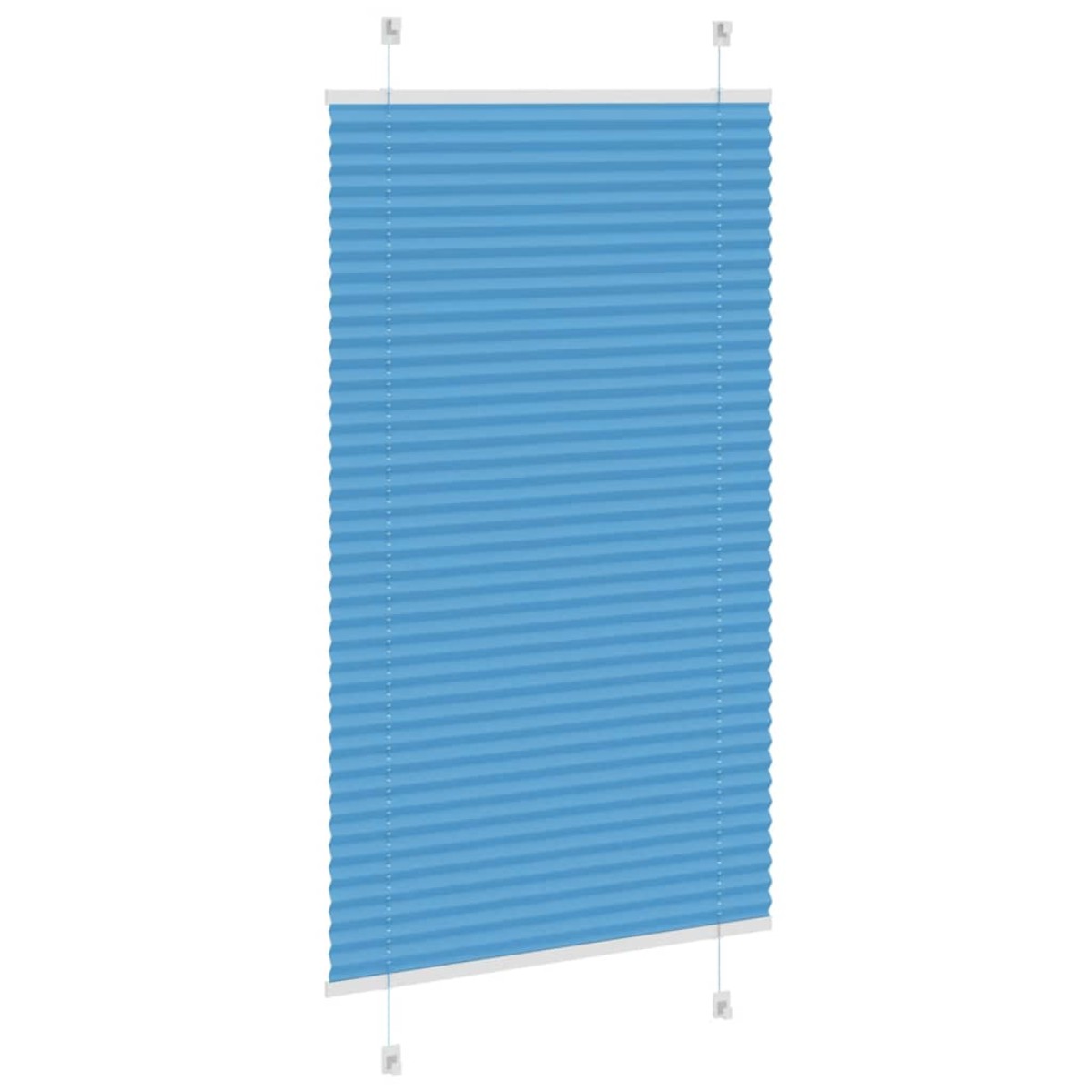 vidaXL Πλισέ Στόρι Μπλε 75x150 εκ. Πλάτος Υφάσματος 74,4 εκ. Πολυεστέρας