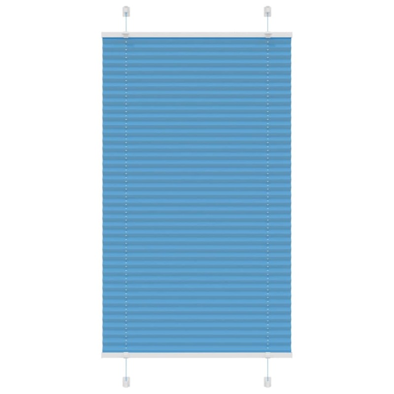 vidaXL Πλισέ Στόρι Μπλε 80x150 εκ. Πλάτος Υφάσματος 79,4 εκ. Πολυεστέρας