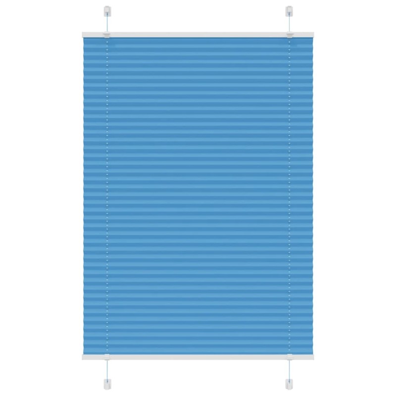 vidaXL Πλισέ περσίδα μπλε 90x150 cm Πλάτος υφάσματος 89,4 cm