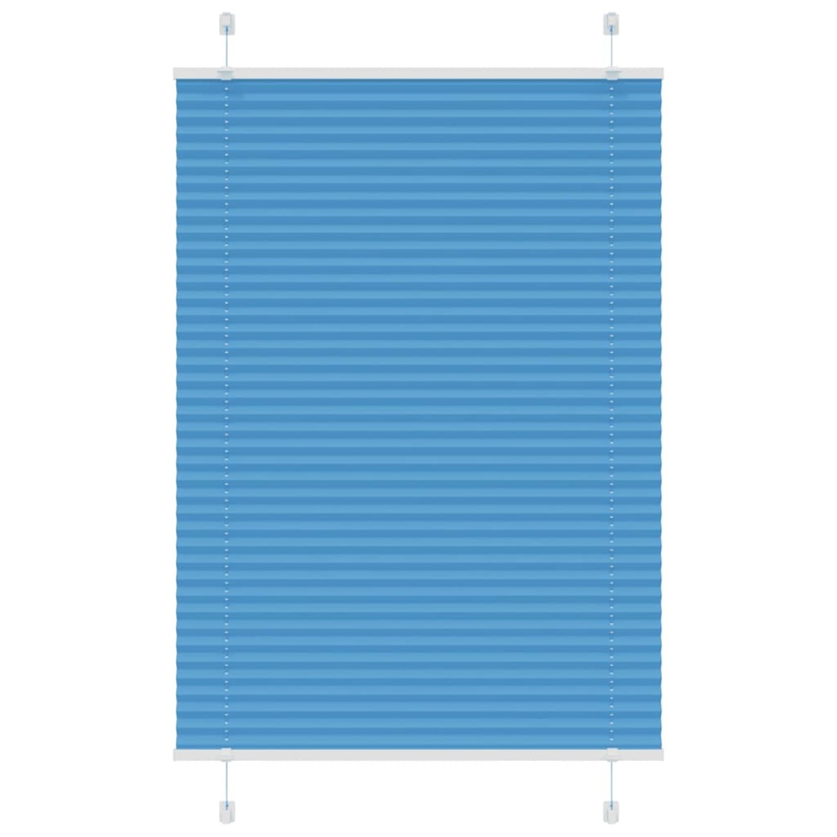 vidaXL Πλισέ περσίδα Μπλε 95x150 cm Πλάτος υφάσματος 94,4 cm