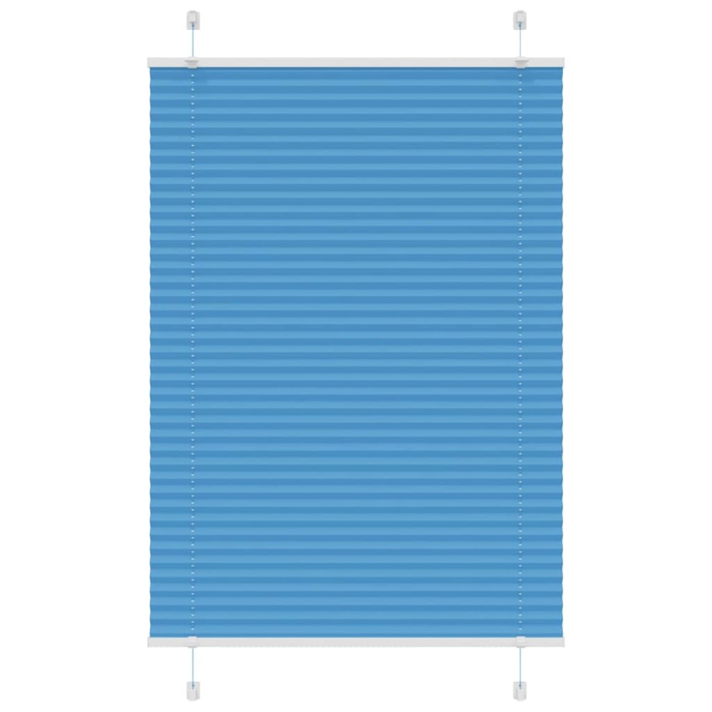 vidaXL Πλισέ περσίδα Μπλε 100x150 cm Πλάτος υφάσματος 99,4 cm