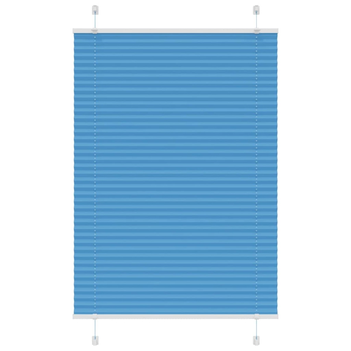 vidaXL Πλισέ περσίδα Μπλε 100x150 cm Πλάτος υφάσματος 99,4 cm