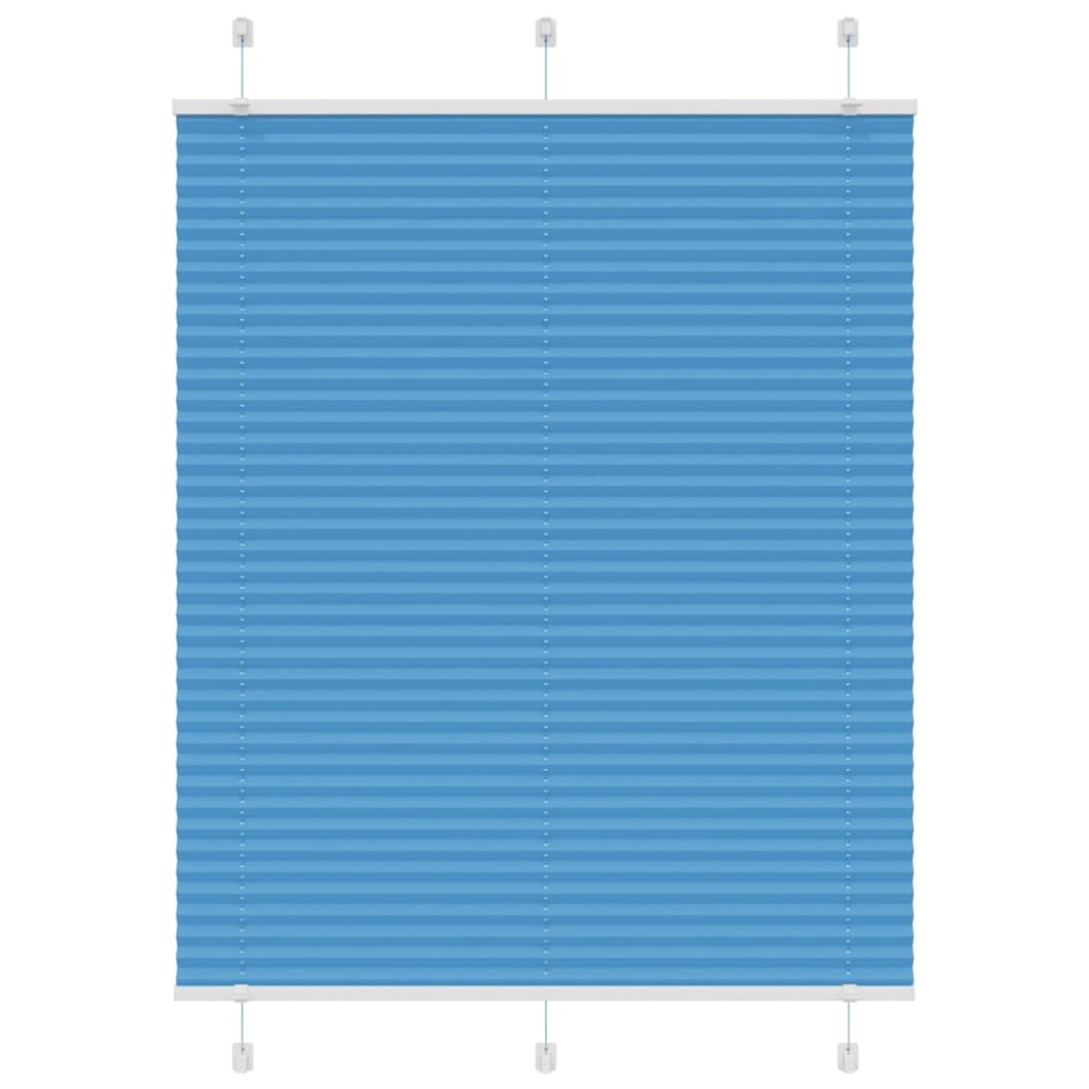 vidaXL Πλισέ περσίδα Μπλε 105x150 cm Πλάτος υφάσματος 104,4 cm