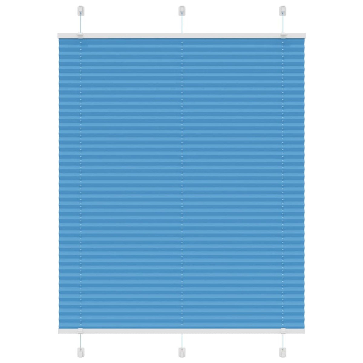 vidaXL Πλισέ περσίδα Μπλε 105x150 cm Πλάτος υφάσματος 104,4 cm