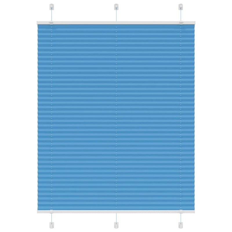vidaXL Πλισέ Στόρι Μπλε 110x150 εκ. Πλάτος Υφάσματος 109,4 εκ. Πολυεστέρας
