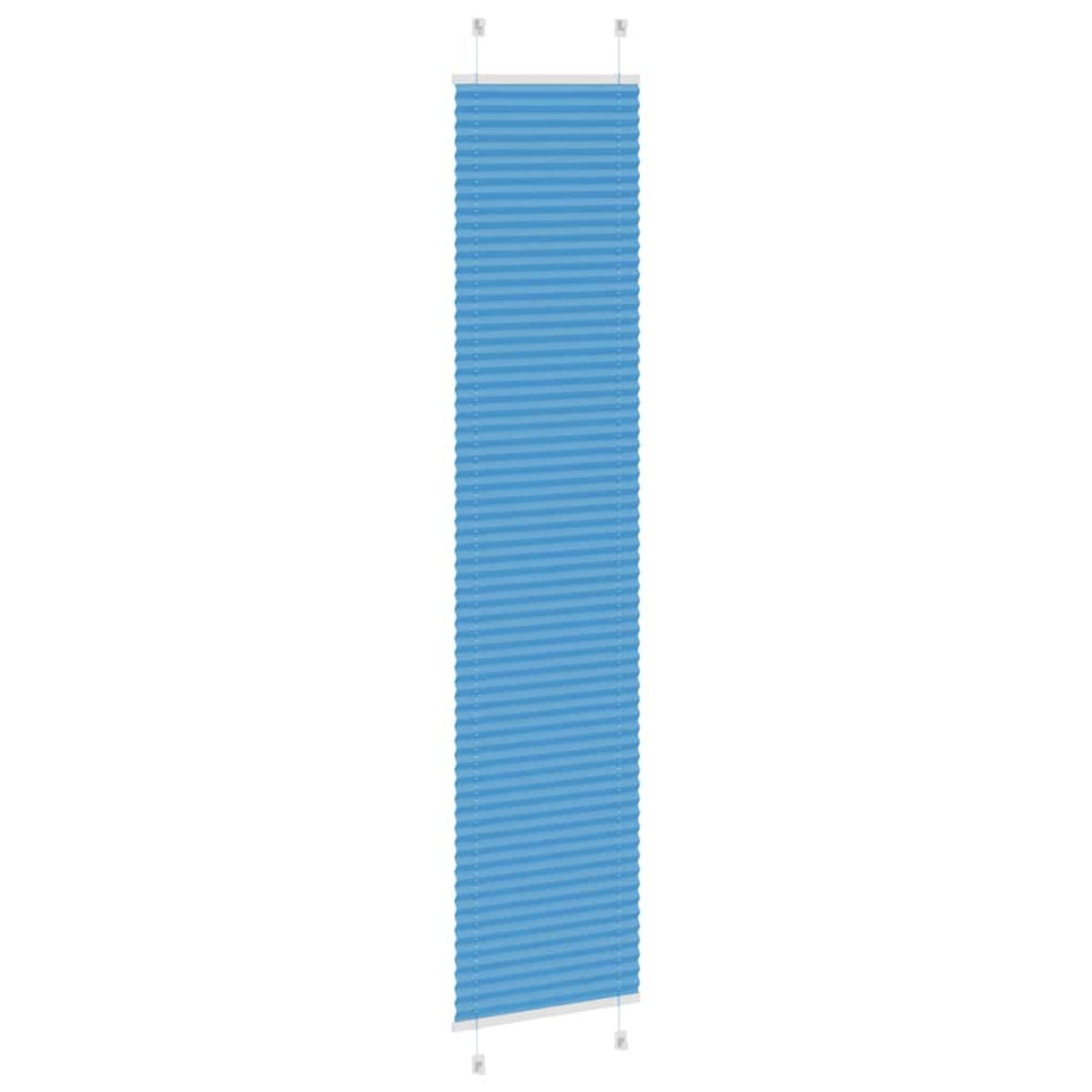 vidaXL Πλισέ Στόρι Μπλε 50x200 εκ. Πλάτος Υφάσματος 49,4 εκ. Πολυεστέρας
