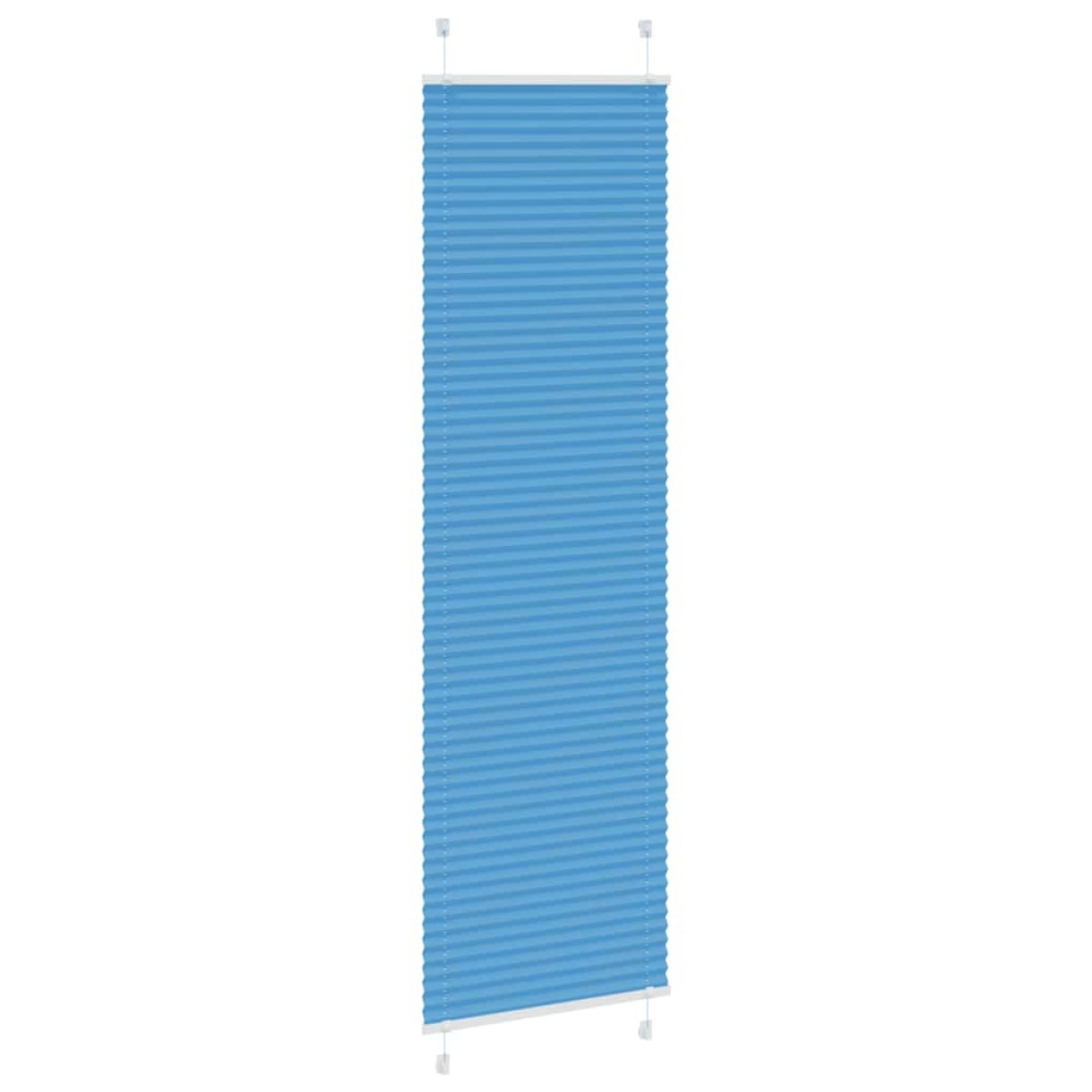 vidaXL Πλισέ Στόρι Μπλε 55x200 εκ. Πλάτος Υφάσματος 54,4 εκ. Πολυεστέρας