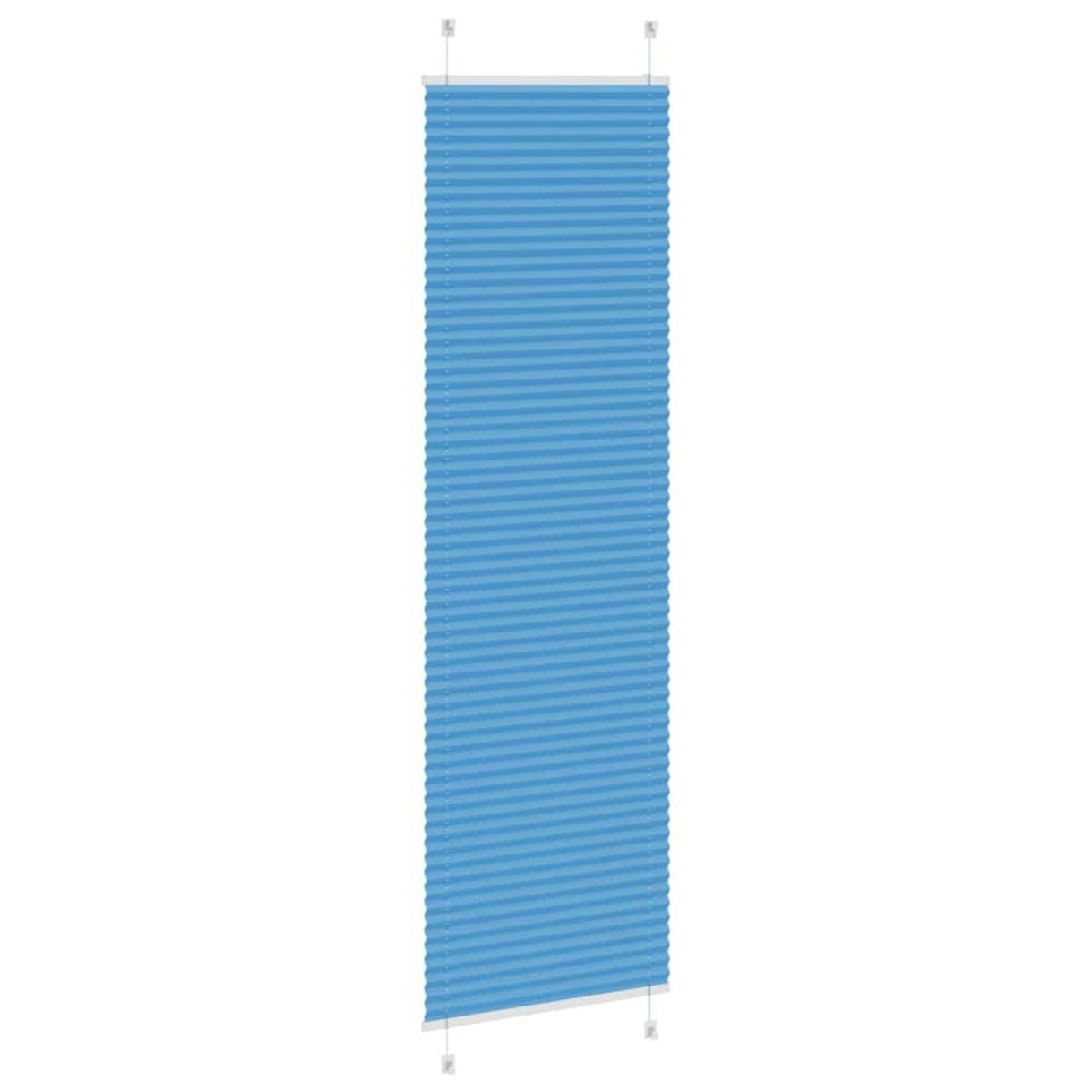 vidaXL Πλισέ Στόρι Μπλε 55x200 εκ. Πλάτος Υφάσματος 54,4 εκ. Πολυεστέρας