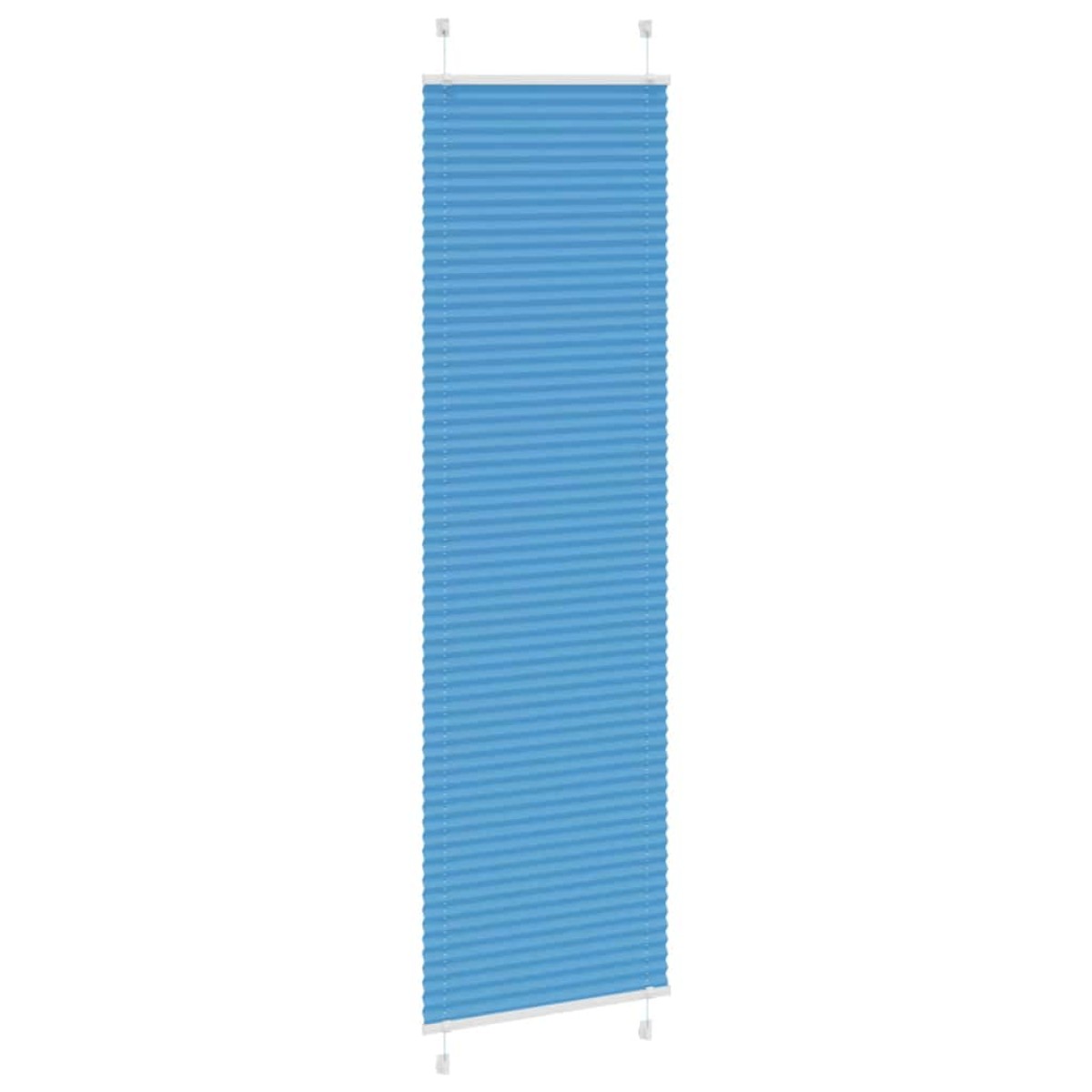 vidaXL Πλισέ Στόρι Μπλε 65x200 εκ. Πλάτος Υφάσματος 64,4 εκ. Πολυεστέρας