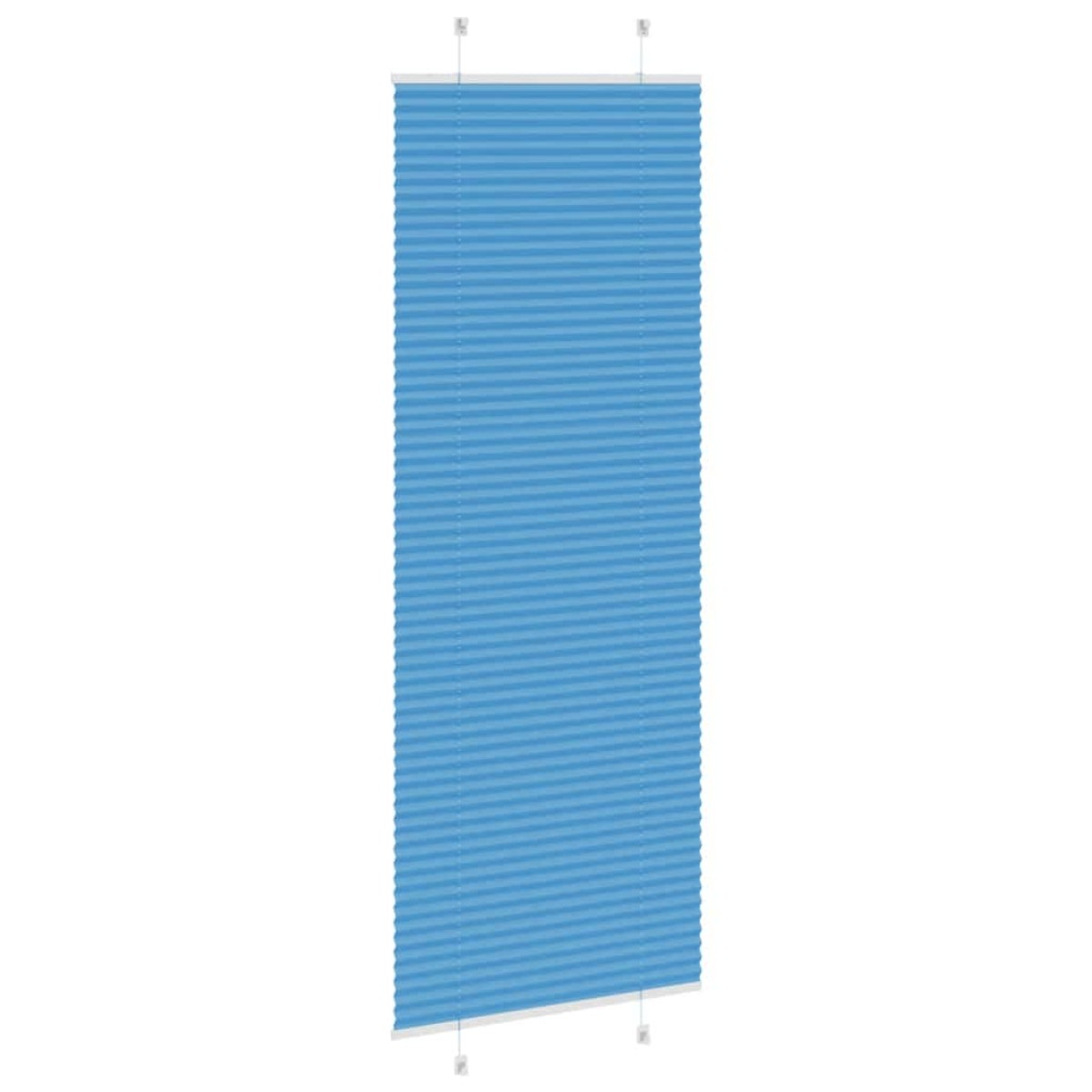 vidaXL Πλισέ Στόρι Μπλε 75x200 εκ. Πλάτος Υφάσματος 74,4 εκ. Πολυεστέρας
