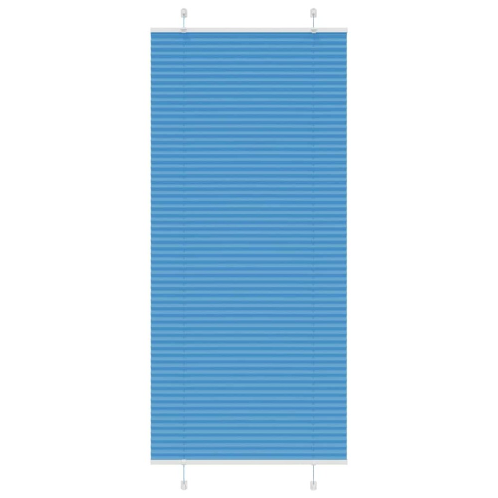 vidaXL Πλισέ Στόρι Μπλε 85x200 εκ. Πλάτος Υφάσματος 84,4 εκ. Πολυεστέρας
