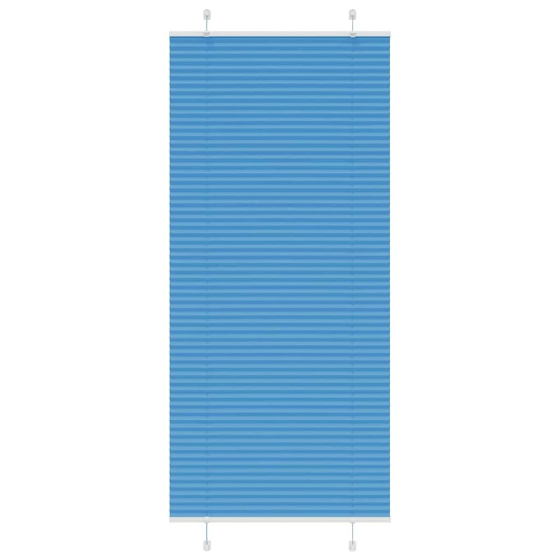 vidaXL Πλισέ Στόρι Μπλε 85x200 εκ. Πλάτος Υφάσματος 84,4 εκ. Πολυεστέρας