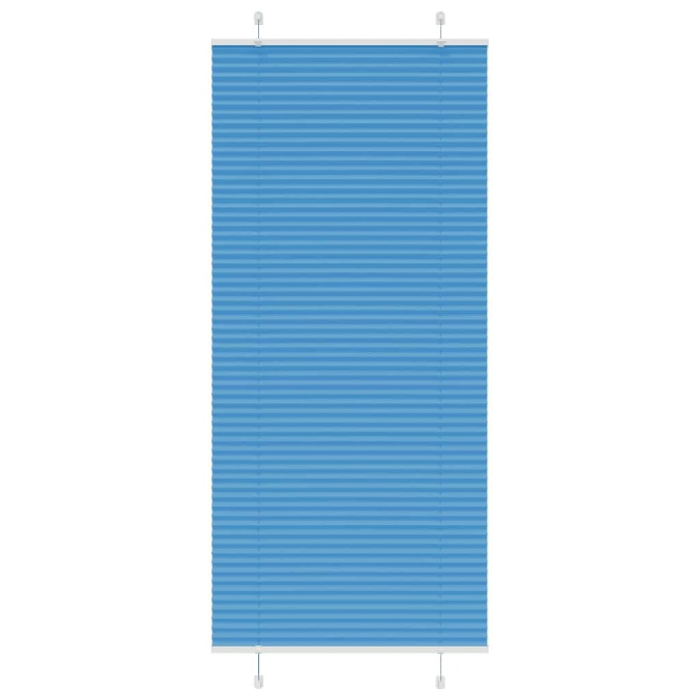 vidaXL Πλισέ Στόρι Μπλε 95x200 εκ. Πλάτος Υφάσματος 94,4 εκ. Πολυεστέρας
